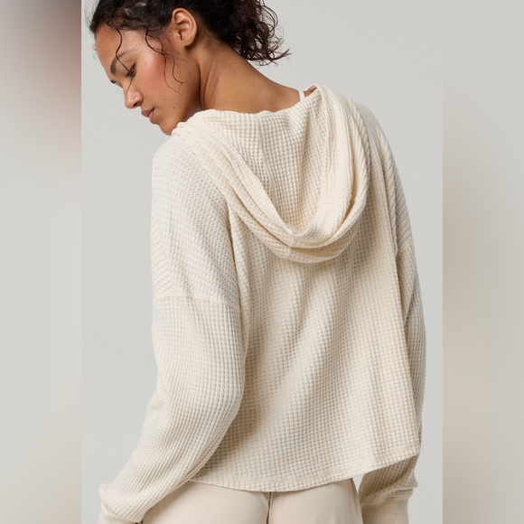 Aerie Women's Waffle Hoodie - Picture 2 of 7